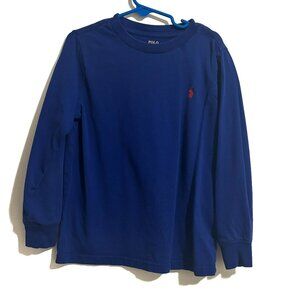4for20!! Polo long sleeve tee blue, size 5